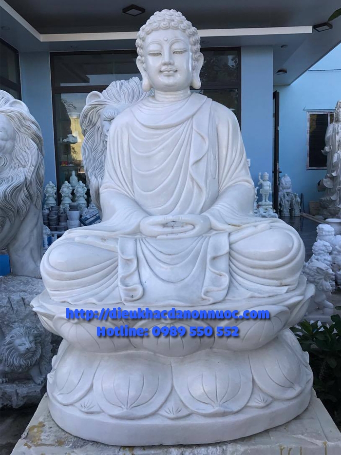 Tượng phật Adida ngồi bằng đá