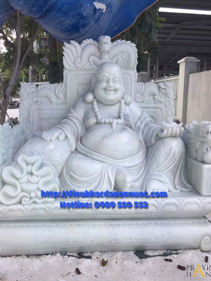 Tượng phật di lặc đá cẩm thạch